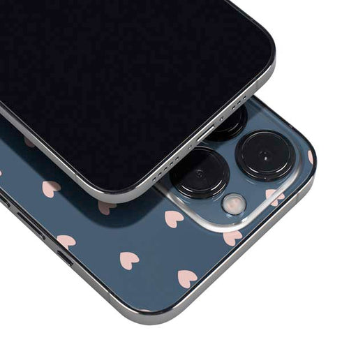 Blue and Pink Hearts iPhone 16 Pro Skin